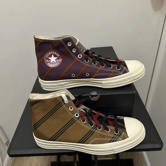 Converse Chuck Taylor All Star HI Tan/Burgundy/Black - Picture 2 of 3